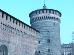 スフォルツァ城の塔